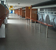 Non-slip resin Flooring in Changing Rooms NCC